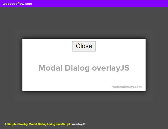 Modal-Dialog-overlayJS