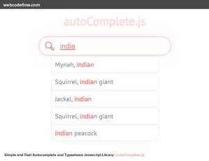 Autocomplete-and-Typeahead-Javascript-Library
