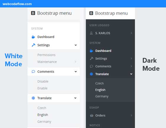 Simple-and-Modern-Multi-Level-Sidebar-Menu-on-Bootstrap-4