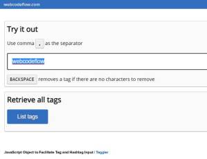 Hashtag-Input-Taggier