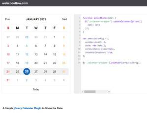 Simple-jQuery-Calander-Plugin