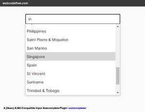 jquery-autocompleter-plugin