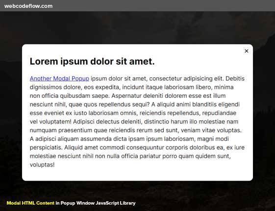 html-content-popup-window