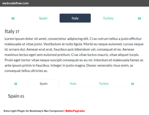 bootstrap-horizontal-scrolling-tabs