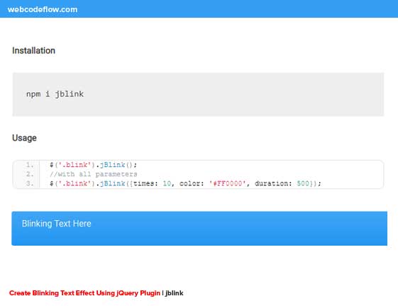 Blinking-Text-Effect