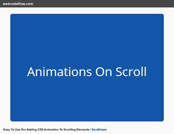 animate-on-scroll-scrollrisen